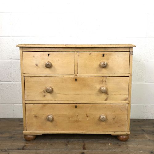 Small Antique Pine Chest of Drawers
