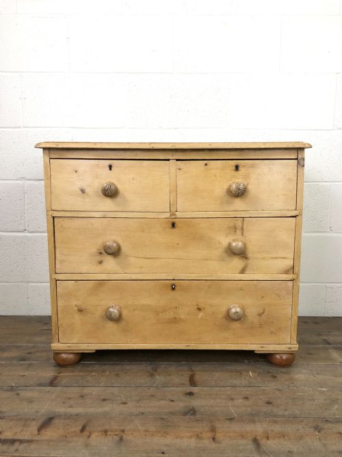 fig 2. Small Antique Pine Chest of Drawers