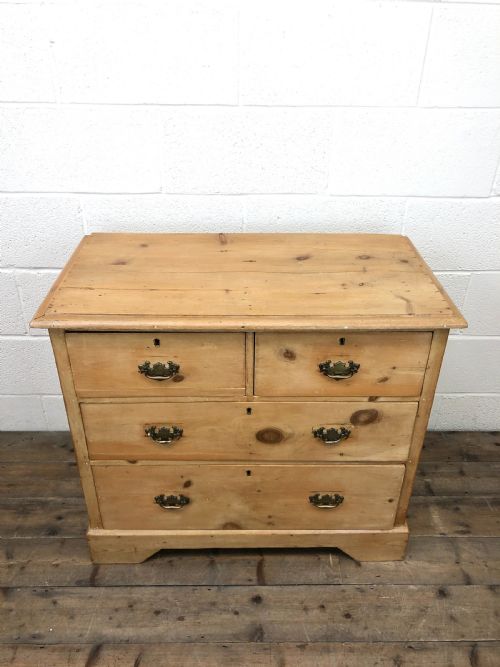 fig 2. Small Victorian Antique Pine Chest of Drawers