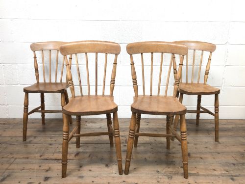 fig 1. Set of Four Antique Kitchen or Dining Chairs