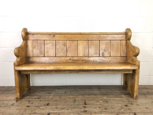 Antique Pine Pew Bench