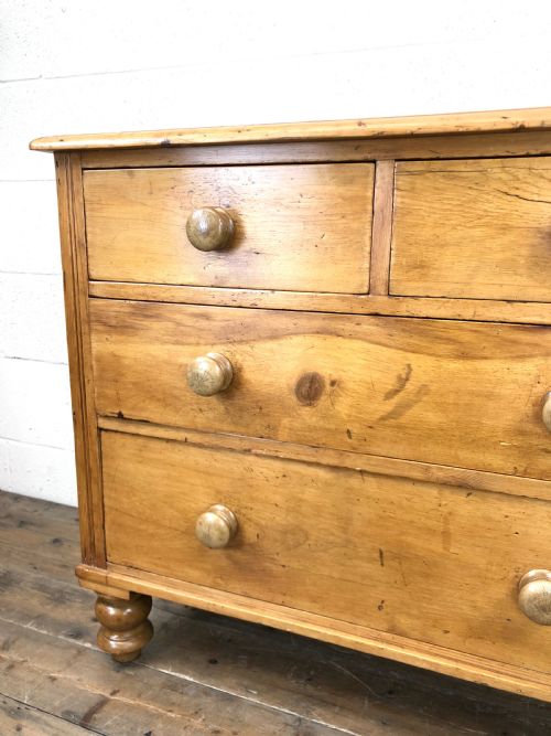 fig 2. Antique Straight Front Pine Chest of Drawers