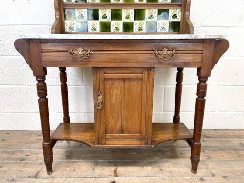 fig 2. Antique Victorian Marble Top Washstand