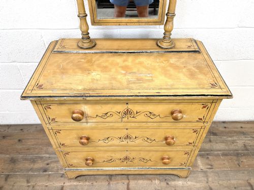 fig 2. Antique Painted Pine Dressing Chest