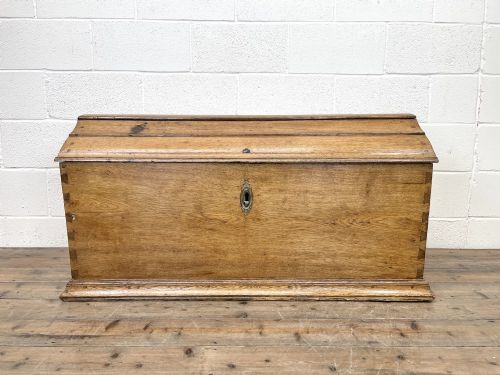 fig 2. 19th Century Antique Oak Dome Top Trunk