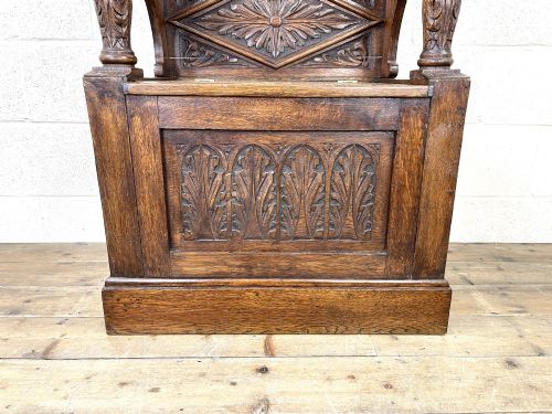 fig 2. Antique Carved Mahogany Torchère Stand