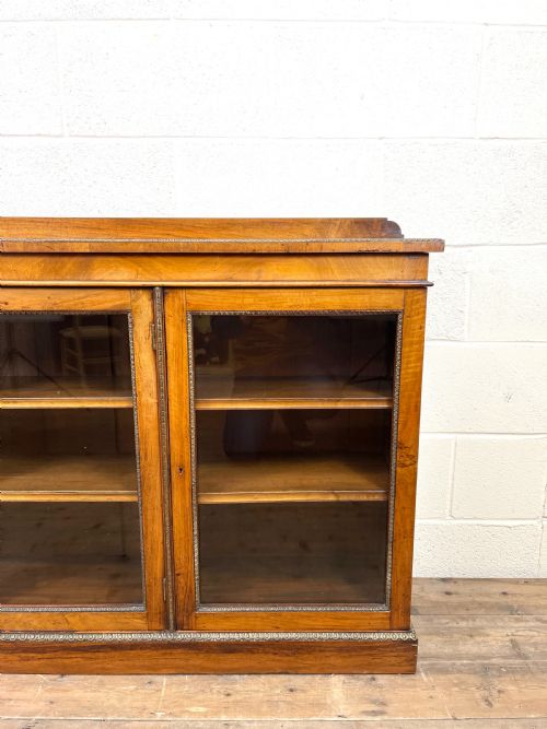 fig 1. 19th Century Glazed Walnut Bookcase