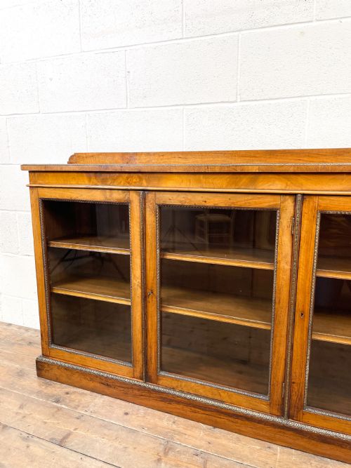 fig 2. 19th Century Glazed Walnut Bookcase
