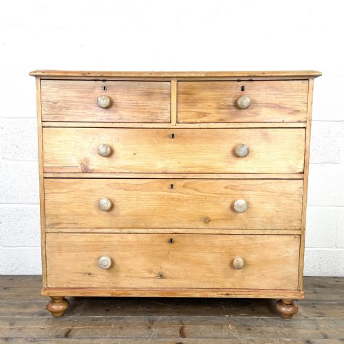 Victorian Antique Pine Chest of Drawers