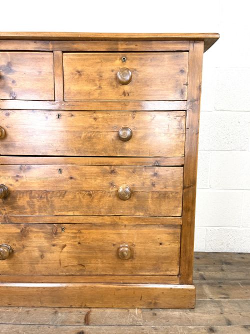 fig 2. Antique Rustic Pine Chest of Drawers