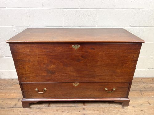 fig 1. Large 19th Century Mahogany Blanket Box