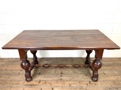 fig 1. Antique Country Oak Dining Table