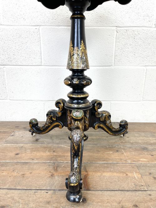 fig 2. Antique Lacquered and Inlaid Chess Table