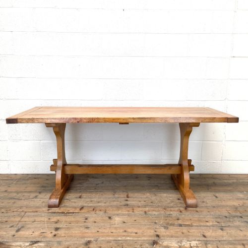 Early 20th Century Pale Oak Dining Table