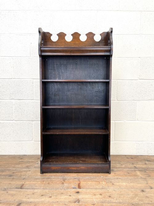 fig 1. Early 20th Century Antique Oak Bookcase