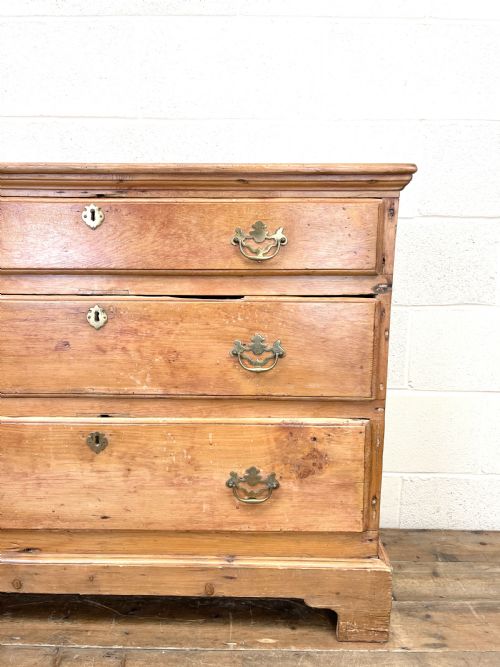 fig 2. Rustic Antique Pine Chest of Drawers