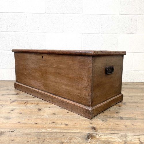Antique 19th Century Pine Trunk