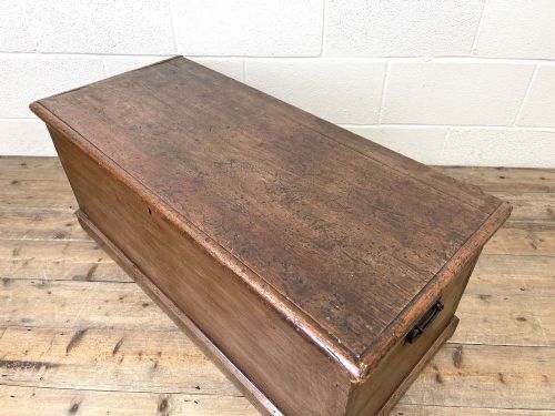 fig 2. Antique 19th Century Pine Trunk