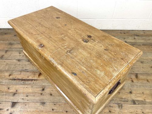 Antique Rustic Pine Trunk