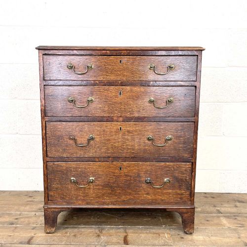 Small Georgian Oak Chest of Drawers