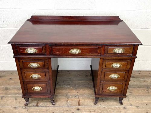 fig 1. Small Antique Mahogany Desk