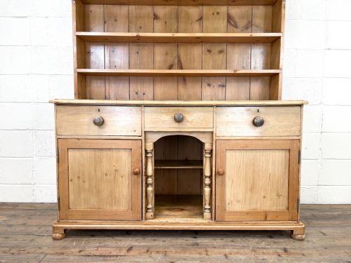 fig 2. Antique Pine Farmhouse Kitchen Dresser