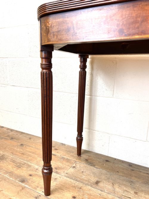 fig 2. 19th Century Mahogany and Boxwood Fold Over Table