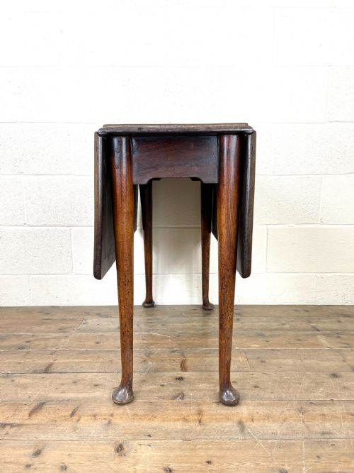 fig 1. Antique 18th Century Walnut Dropleaf Table