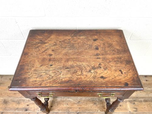 fig 2. 18th Century Antique Oak Side Table