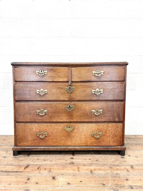 fig 1. Georgian Oak Chest of Drawers