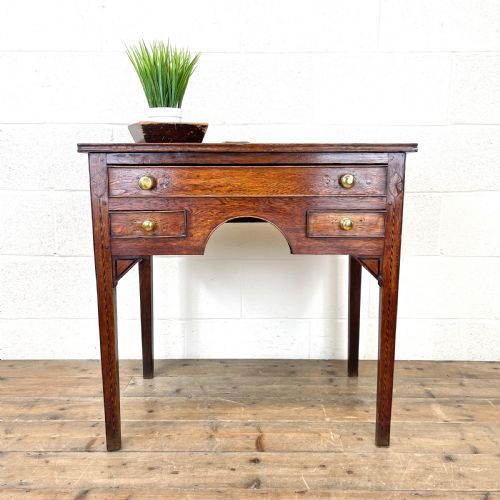Early 19th Century Oak Side Table or Lowboy