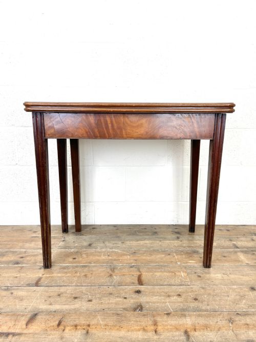 Antique Mahogany Fold Over Table