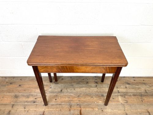 fig 1. Antique Mahogany Fold Over Table