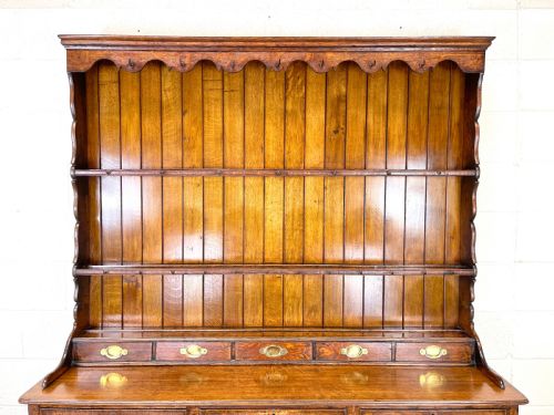 fig 2. Antique Welsh Oak Pot Board Dresser
