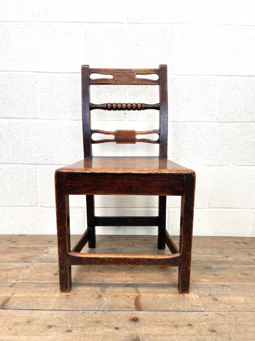 fig 2. Set of Six Georgian Oak Country Chairs
