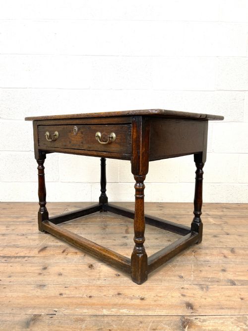 Antique Georgian Oak Side Table