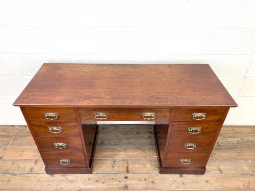 fig 2. Early 20th Century Antique Mahogany Desk