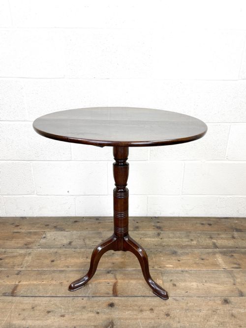fig 1. Antique Oak Tripod Table