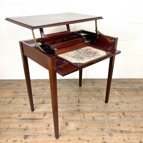 Edwardian Mahogany Metamorphic Writing Desk by ‘Edwards & Sons’