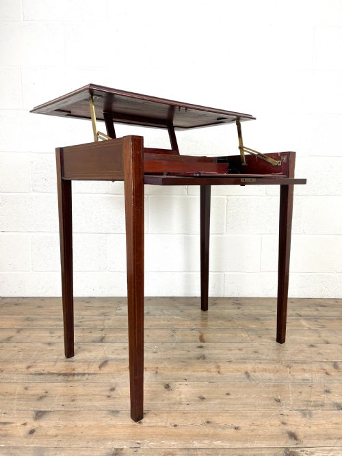fig 1. Edwardian Mahogany Metamorphic Writing Desk by ‘Edwards & Sons’