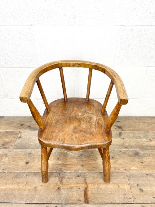 fig 1. Small Antique Hoop Back Child’s Chair