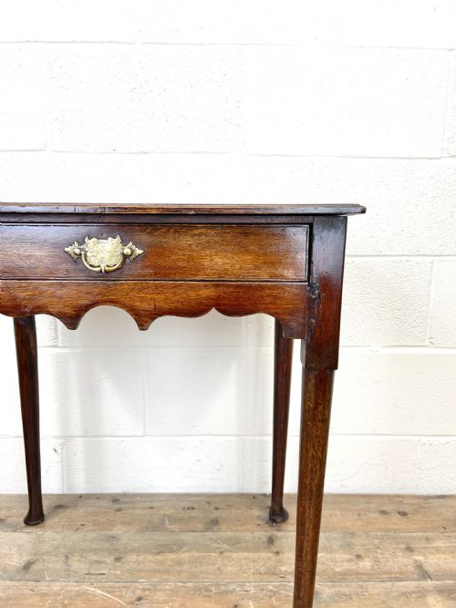 fig 2. Small 18th Century Antique Oak Side Table