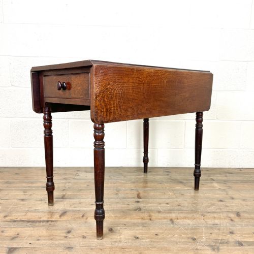 Antique 19th Century Welsh Oak Pembroke Table