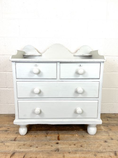 fig 2. Painted Victorian Pine Chest of Drawers