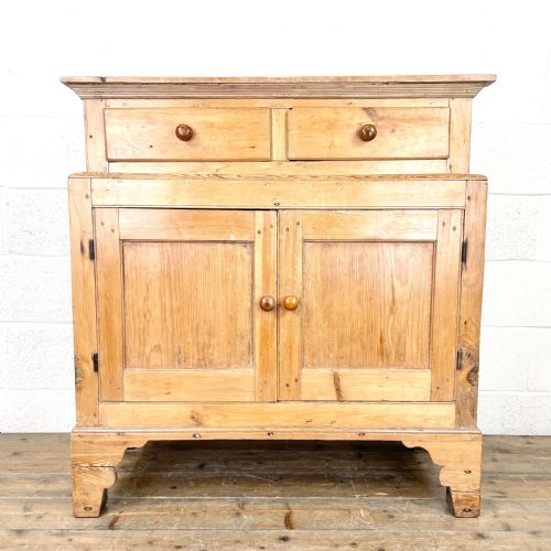 Unusual Antique Victorian Pine Cupboard