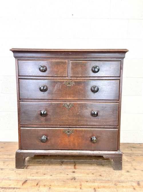fig 1. 18th Century Oak Chest of Drawers