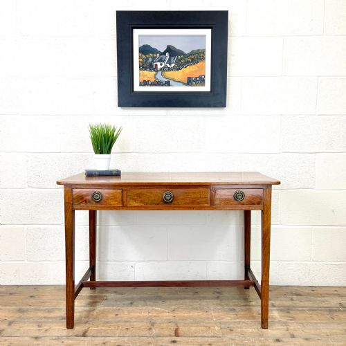 fig 1. Antique Mahogany Side Table with Drawers