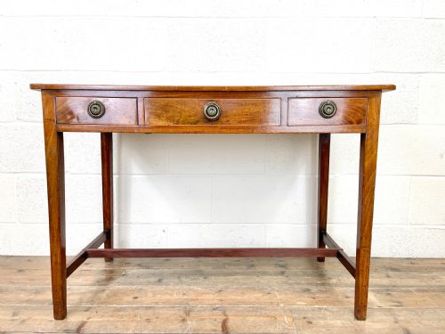Antique Mahogany Side Table with Drawers