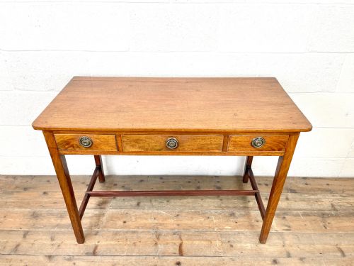fig 2. Antique Mahogany Side Table with Drawers