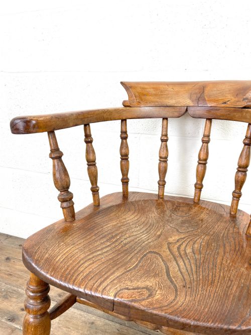 fig 2. Antique Beech and Elm Smoker’s Bow Chair